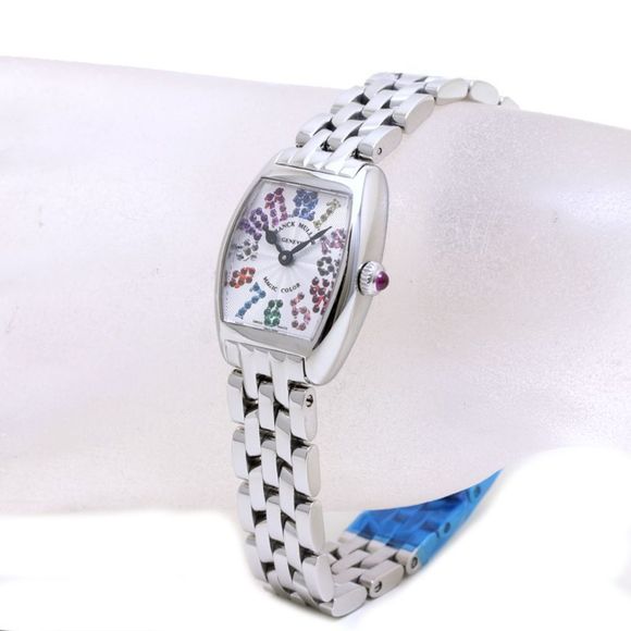 FRANCK MULLER Tono Curvex Magic Color 2252MAGCOLAC Stainless Steel Ladies Wat... - Picture 2 of 10